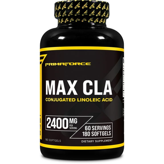 Primaforce Max CLA Supplement 2400 mg Per Serving, 180 Softgels, 60 Servings