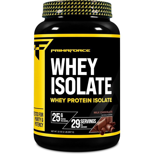 Primaforce Whey Protein Isolate Powder (Chocolate, 2 lbs) NonGMO
