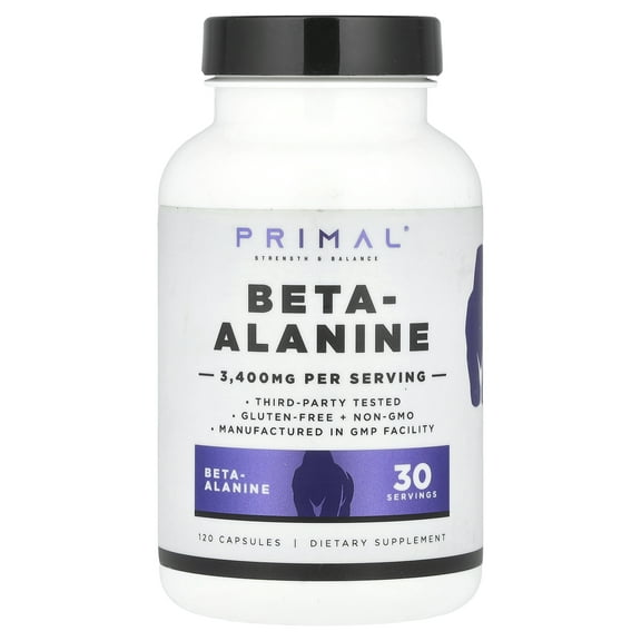 PrePrimal Beta-Alanine, 120 Capsules (850 mg per Capsule)
