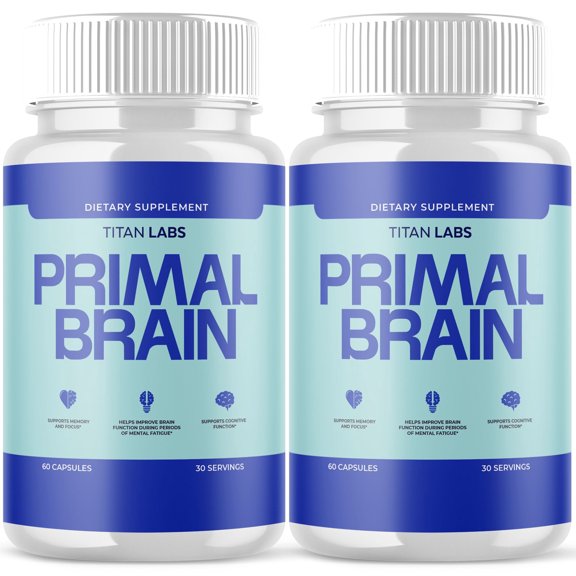Primal Brain Advanced Brain Support Formula Supplement PrimalBrain 120 Capsules