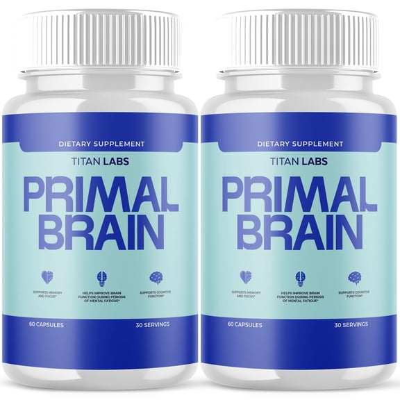 Primal Brain Advanced Brain Support Formula Supplement PrimalBrain 120 Capsules