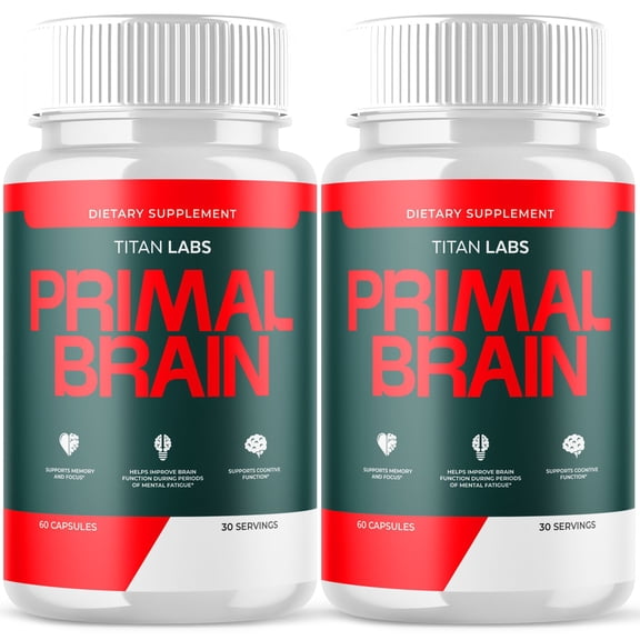Primal Brain Advanced Brain Support Formula Supplement PrimalBrain 120 Capsules