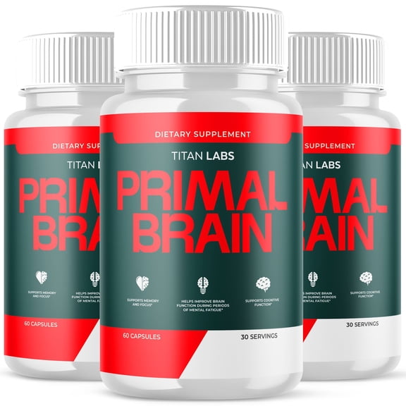 Primal Brain Advanced Brain Support Formula Supplement PrimalBrain 180 Capsules