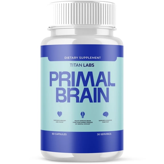 Primal Brain Advanced Brain Support Formula Supplement PrimalBrain 60 Capsules