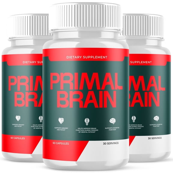 Primal Brain Advanced Formula Brain Support Pills Maximum Strength Supplement PrimalBrain 180 Capsules