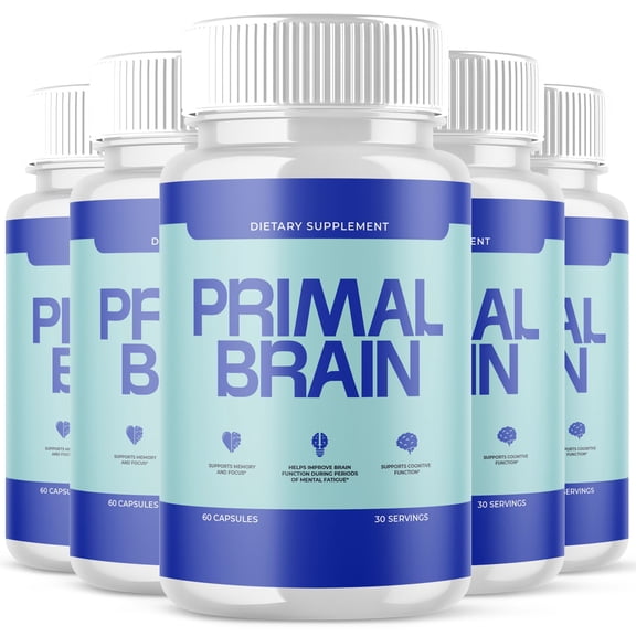 Primal Brain Advanced Formula Brain Support Pills Maximum Strength Supplement PrimalBrain 300 Capsules
