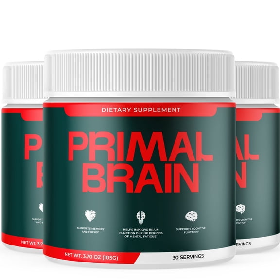 Primal Brain Advanced Formula Powder Supporting Energy and Healthy Lifestyle PrimalBrain 90 Servings