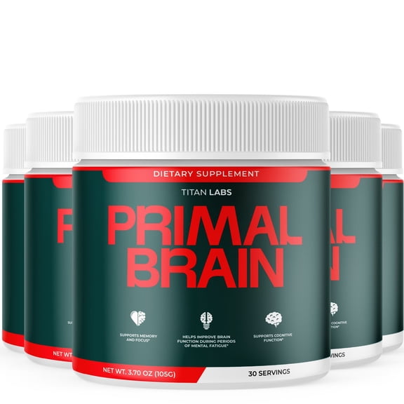 Primal Brain Powder Advanced Formula Supplement to Support Active Lifestyle PrimalBrain 150 Servings