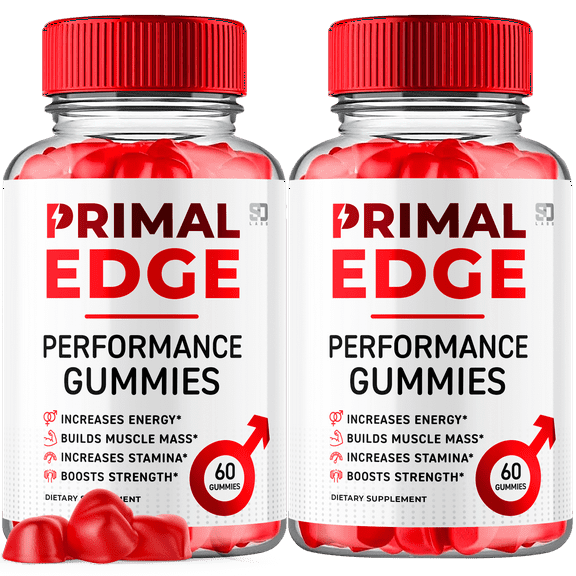 Primal Edge for Men Advanced Formula Supplement with Premium Ingredients 120 Gummies