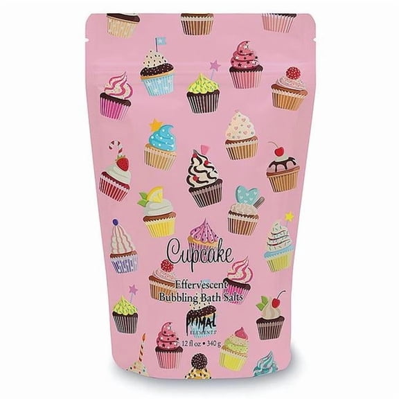 Primal Elements BBSCUP 12 oz Bubbling Bath Salts-Cupcake