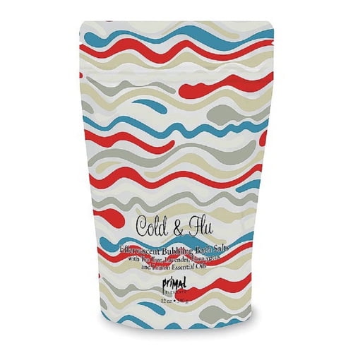 Primal Elements Bubbling Bath Salts, Cold and Flu, 12 Oz