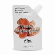 Primal Elements Kaolin Clay Turmeric Brightening Mask, 1.18 oz