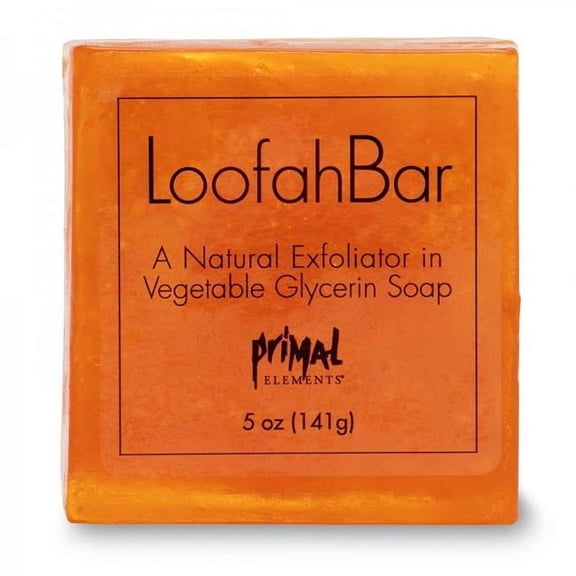 Primal Elements Wrapped Handmade Vegetable Glycerin Loofah Soap 5oz.