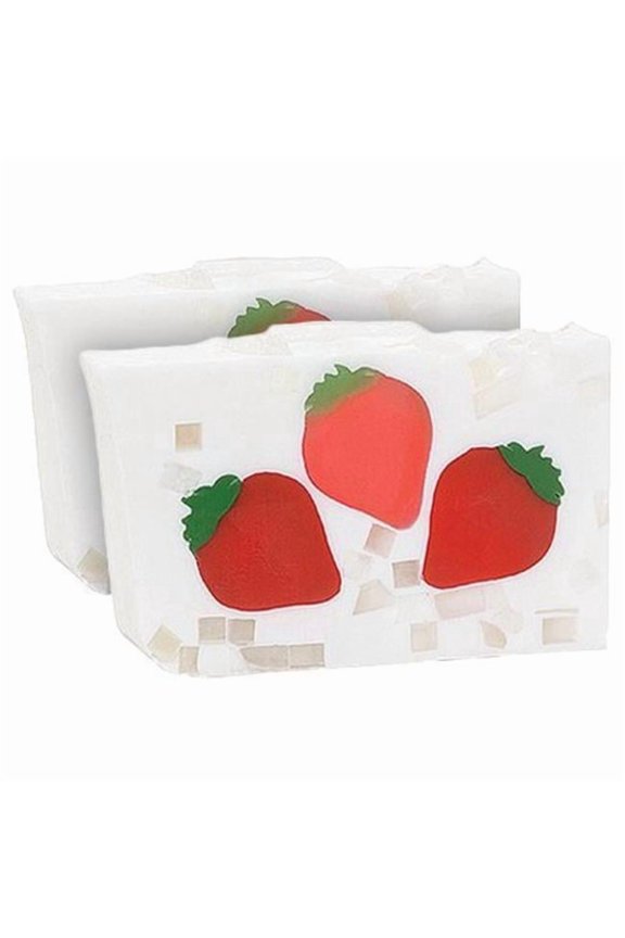 Wrapped Handmade Vegetable Glycerin Soap 5.8oz. Strawberry
