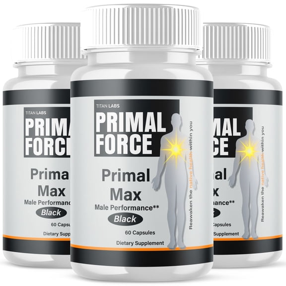 Primal Force Advanced Formula Natural Supplement Pills for Max Strength PrimalForce 180 Capsules