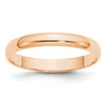 thumbnail image 1 of Primal Gold 10 Karat Rose Gold 3mm Lightweight Half Round Band Size 10, 1 of 2