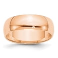 thumbnail image 1 of Primal Gold 10 Karat Rose Gold 6mm Lightweight Half Round Band Size 10, 1 of 2