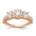 thumbnail image 1 of Primal Gold 10 Karat Rose Gold Cubic Zirconia Ring, 1 of 7