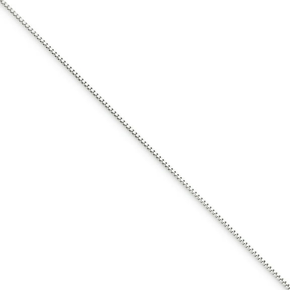 Primal Gold 10 Karat White Gold 0.5mm Box Chain