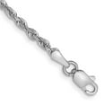 thumbnail image 1 of Primal Gold 10 Karat White Gold 2.25mm Diamond-cut Quadruple Rope Chain, 1 of 2