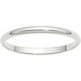 thumbnail image 1 of Primal Gold 10 Karat White Gold 2mm Hollow Half Round Band Size 13, 1 of 5