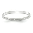 thumbnail image 1 of Primal Gold 10 Karat White Gold 2mm Standard Flat Comfort Fit Band Size 14, 1 of 5