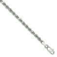thumbnail image 1 of Primal Gold 10 Karat White Gold 3mm Diamond-cut Rope Chain, 1 of 6