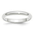 thumbnail image 1 of Primal Gold 10 Karat White Gold 3mm Half Round Band Size 10, 1 of 8