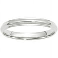 thumbnail image 1 of Primal Gold 10 Karat White Gold 3mm Half Round with Edge Band Size 4.5, 1 of 5