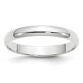 thumbnail image 1 of Primal Gold 10 Karat White Gold 3mm Hollow Half Round Band Size 8.5, 1 of 6