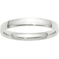 thumbnail image 1 of Primal Gold 10 Karat White Gold 3mm Lightweight Comfort Fit Band Size 13, 1 of 5