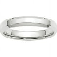 thumbnail image 1 of Primal Gold 10 Karat White Gold 4mm Bevel Edge Comfort Fit Band Size 6, 1 of 5