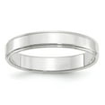 thumbnail image 1 of Primal Gold 10 Karat White Gold 4mm Flat with Step Edge Band Size 11.5, 1 of 5