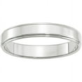 thumbnail image 1 of Primal Gold 10 Karat White Gold 4mm Flat with Step Edge Band Size 13, 1 of 7