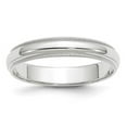thumbnail image 1 of Primal Gold 10 Karat White Gold 4mm Milgrain Half Round Band Size 8, 1 of 10
