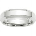 thumbnail image 1 of Primal Gold 10 Karat White Gold 6mm Bevel Edge Comfort Fit Band Size 14, 1 of 6