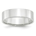 thumbnail image 1 of Primal Gold 10 Karat White Gold 6mm Lightweight Flat Band Size 10.5, 1 of 6