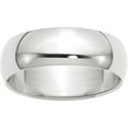 thumbnail image 1 of Primal Gold 10 Karat White Gold 7mm Half Round Band Size 11, 1 of 5