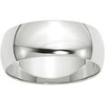 thumbnail image 1 of Primal Gold 10 Karat White Gold 8mm Hollow Half Round Band Size 13, 1 of 5