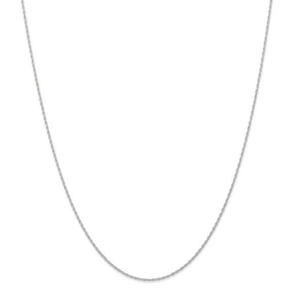 Primal Gold 10 Karat White Gold .95 mm Carded Cable Rope Chain