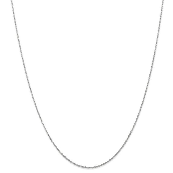 Primal Gold 10 Karat White Gold Carded Rhodium-plated 0.70mm Rope Chain