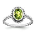 thumbnail image 1 of Primal Gold 10 Karat White Gold Oval Peridot Ring, 1 of 4