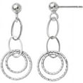 thumbnail image 1 of Primal Gold 10 Karat White Gold Post Dangle Earrings, 1 of 7