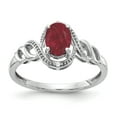 thumbnail image 1 of Primal Gold 10 Karat White Gold Ruby and Diamond Ring, 1 of 7