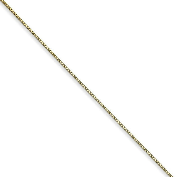Primal Gold 10 Karat Yellow Gold 0.5mm Box Chain
