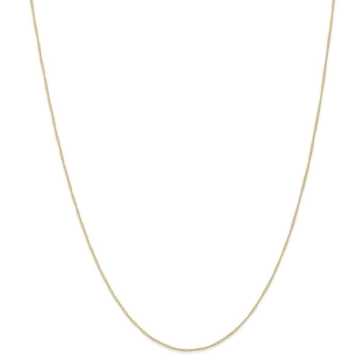Primal Gold 10 Karat Yellow Gold 0.5mm Carded Curb Chain