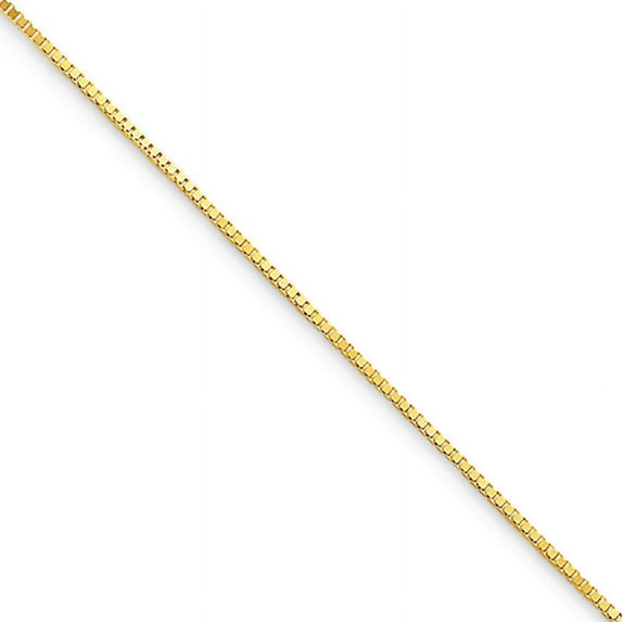 Primal Gold 10 Karat Yellow Gold 0.7mm Box Chain