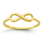 PRIMAL GOLD 10 Karat Yellow Gold 1.11mm Infinity Ring