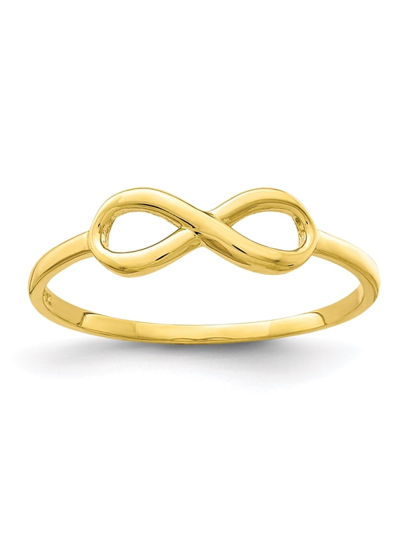 10 Karat Yellow Gold 1.11mm Infinity Ring