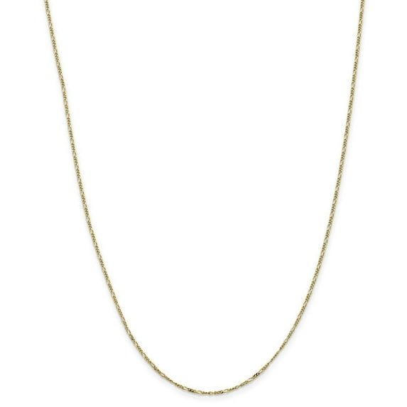 Primal Gold 10 Karat Yellow Gold 1.25mm Flat 20-inch Figaro Chain